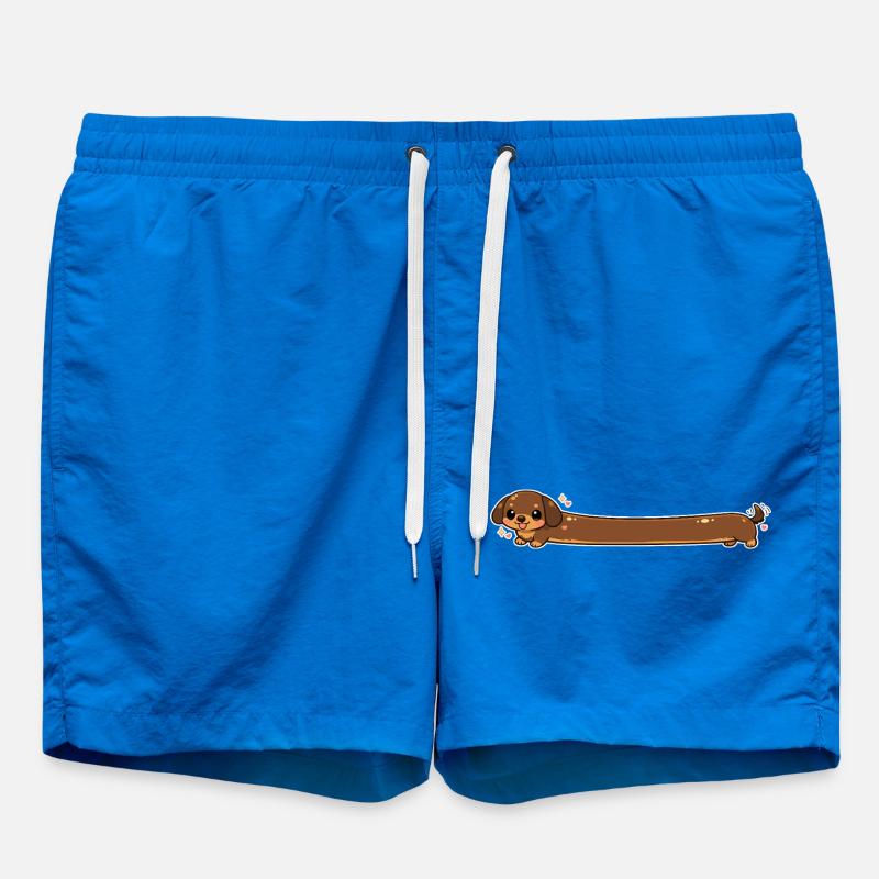 Long dachshund cute - Swim Trunks - cobalt blue