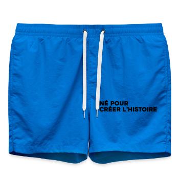 Né pour créer l'histoire - Citation Motivation - Short de bain - cobalt blue - Devant