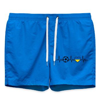 Football ukrainien battement de cœur Drapeau ukrainien - Short de bain - cobalt blue - Devant