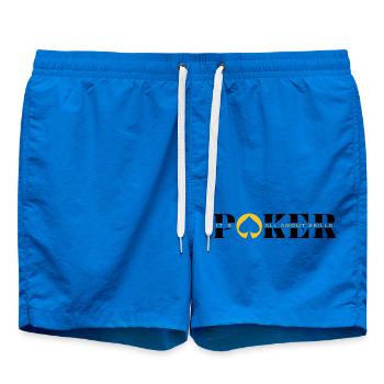 POKER ABOUT SKILL-poker articles - poker fashion - Swim Trunks - cobalt blue - Front