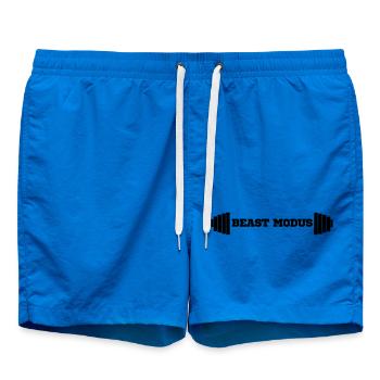 bodybuilder, bodybuilding, fitness, workout, beast - Swim Trunks - cobalt blue - Front