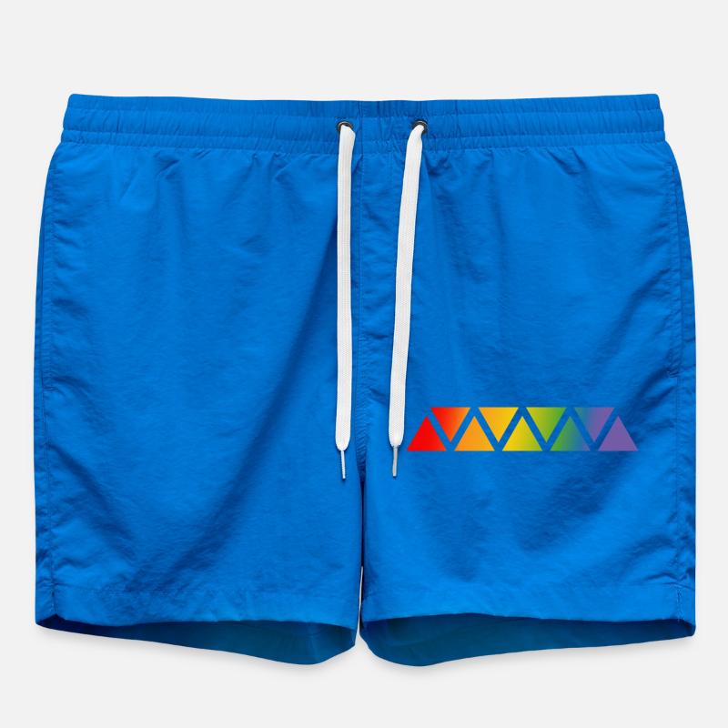 Rainbow triangle - Swim Trunks - cobalt blue