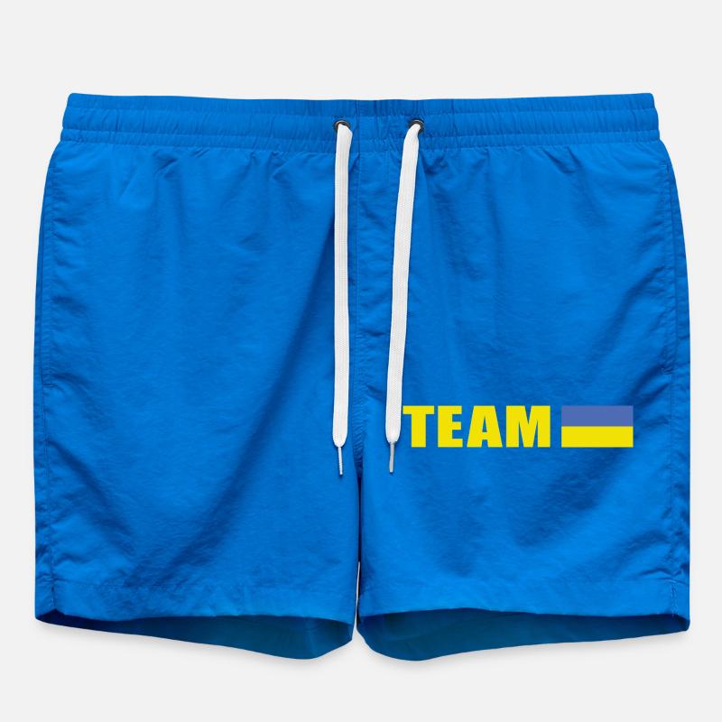 Support Team Ukraine - Swim Trunks - cobalt blue