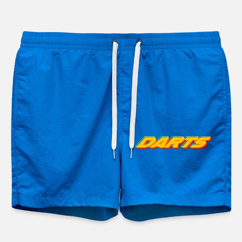 Fléchettes, fléchettes, fléchettes rétro - Short de bain - cobalt blue