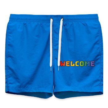 arc-en-ciel bienvenue CSD chemise LGBT lgbtqi queer - Short de bain - cobalt blue - Devant