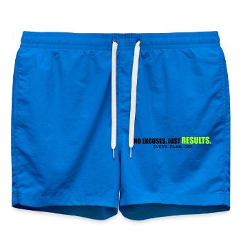 NO EXCUSES - Performance mindset Shirt - Badeshorts - Cobalt blue - Vorne