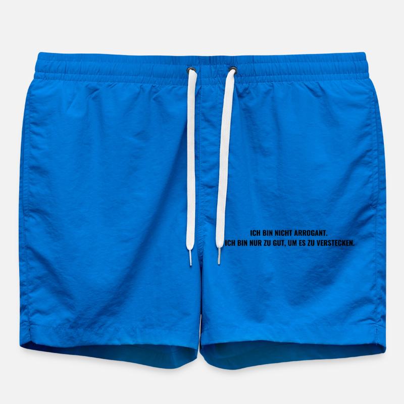 self-confidence arrogantly be right - Swim Trunks - cobalt blue