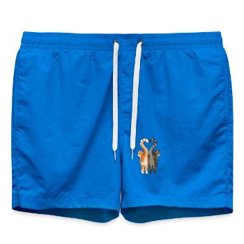 Cat_Lovers_ - Badeshorts - Cobalt blue - Vorne - AI Model Male 185 light (185cm)