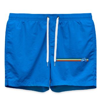 Rayures de vélo rétro - Short de bain - cobalt blue - Devant