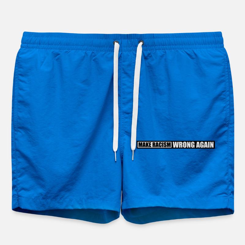 make racism wrong again - Swim Trunks - cobalt blue