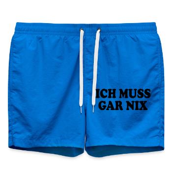 I don't have to do anything - Swim Trunks - cobalt blue - Front