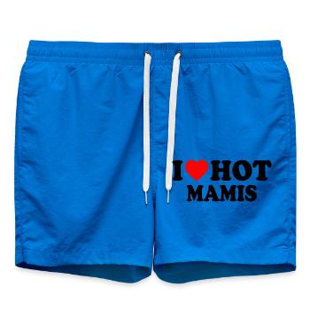 I love hot mamis - Badeshorts - Cobalt blue - Vorne