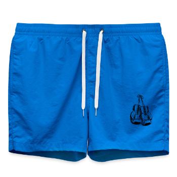 Gants de boxe également disponibles en tant que logo de club de boxe - Short de bain - cobalt blue - Devant - AI Model Male 185 light (185cm)