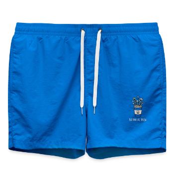 Botanischer Kaffeezauber - Badeshorts - Cobalt blue - Vorne - AI Model Male 185 light (185cm)