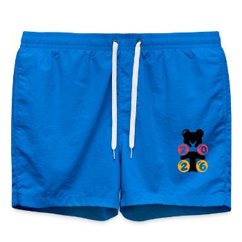 Logo_2026_final_layers - Badeshorts - Cobalt blue - Vorne - AI Model Male 185 light (185cm)