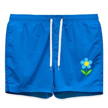 Niedliche Blume – Handgezeichnetes Blumendesign - Badeshorts - Cobalt blue - Vorne - AI Model Male 185 light (185cm)