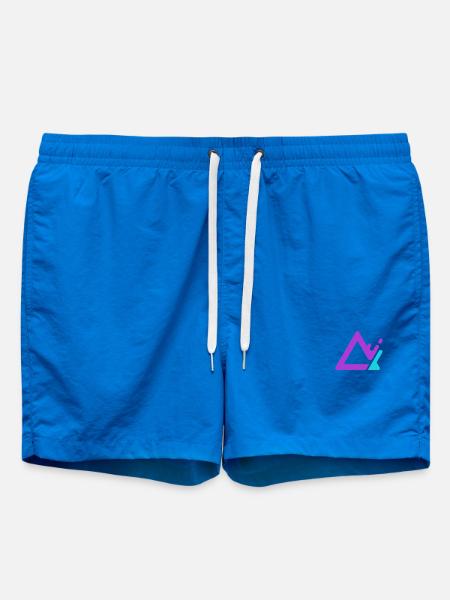Geometrische Kronenform in Lila - Badeshorts - Cobalt blue