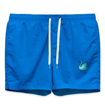 Seelentier und Wächterwesen: Schwan - Badeshorts - Cobalt blue - Vorne - AI Model Male 185 light (185cm)