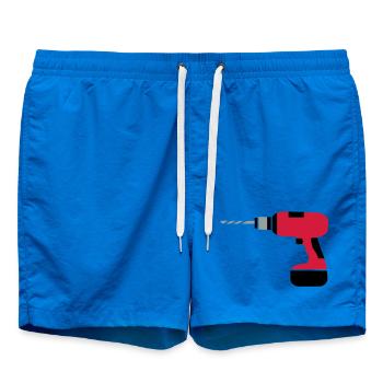 Akkubohrer - Badeshorts - Cobalt blue - Vorne