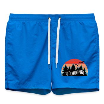 Amoureux de la montagne et de la randonnée – Partez en randonnée ! - Short de bain - cobalt blue - Devant