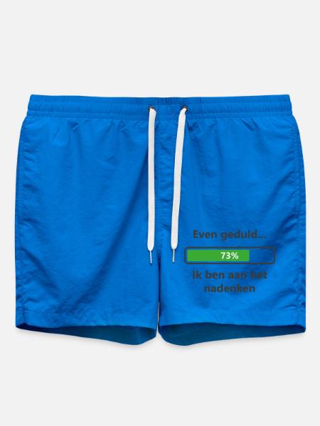 Patient... I'm thinking - Swim Trunks - cobalt blue