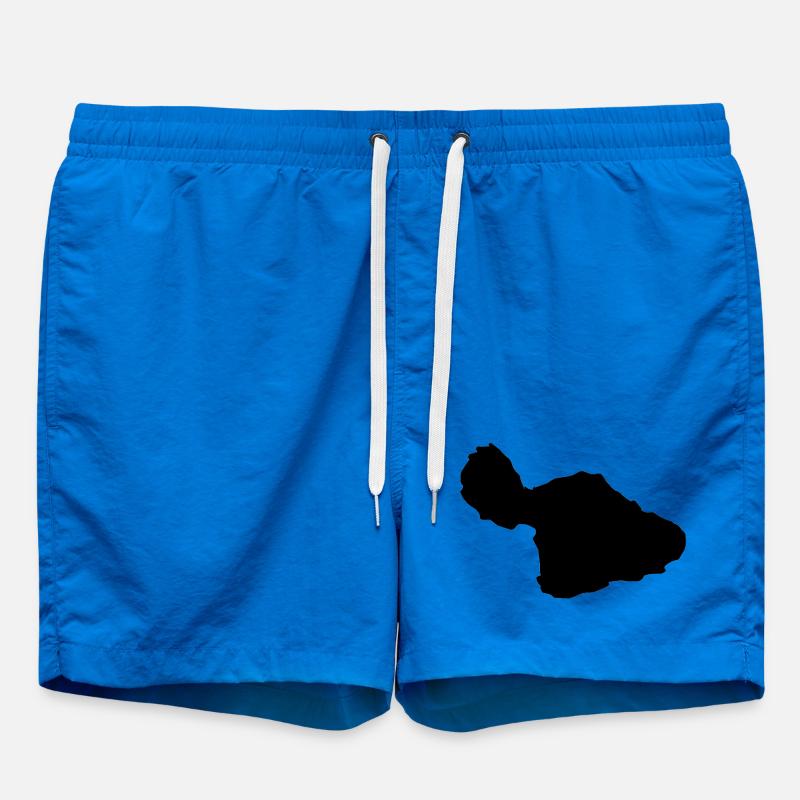 Maui map - Swim Trunks - cobalt blue
