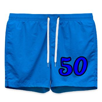50. 50 ANS. 50e ANNIVERSAIRE. ANNIVERSAIRE 50 ANS. - Short de bain - cobalt blue - Devant