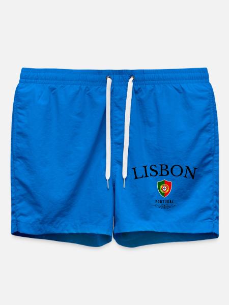 Souvenir Lisbon, elegant design Lisbon - Swim Trunks - cobalt blue