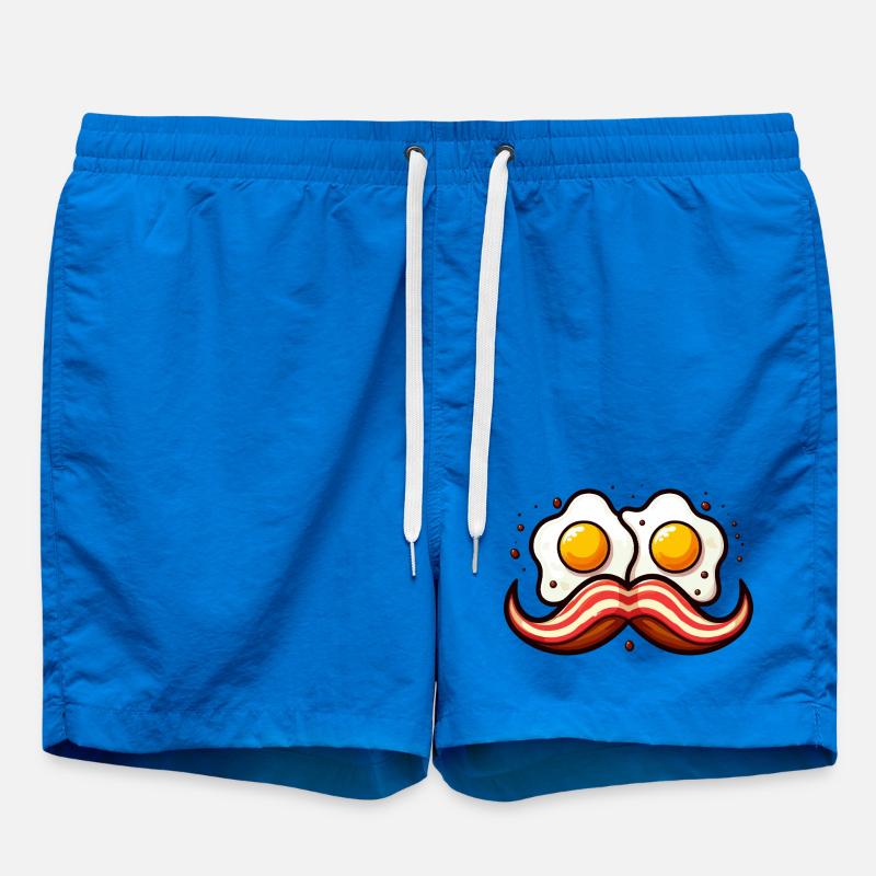 Moustache d'œufs rétro - Short de bain - cobalt blue