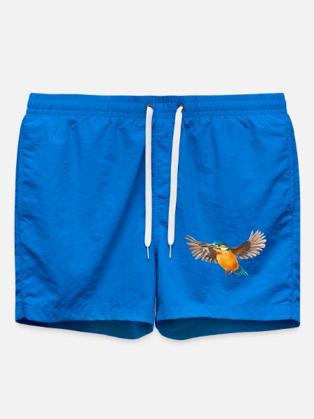Eisvogel im Flug - Badeshorts - Cobalt blue
