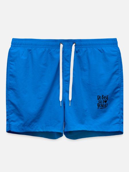 Du Bist Gut Genug Spruch Selbstliebe - Badeshorts - Cobalt blue