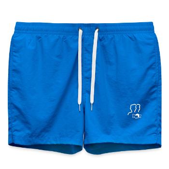 Twin Silhouettes Handshake Logo - Swim Trunks - cobalt blue - Front - AI Model Male 185 light (185cm)
