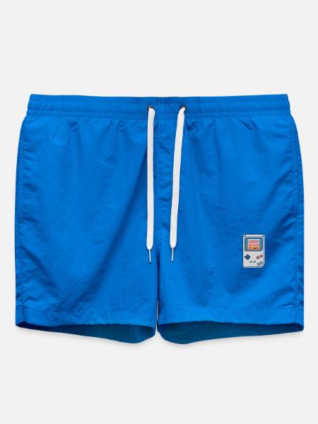 Retro Gaming Console Motiv - Badeshorts - Cobalt blue