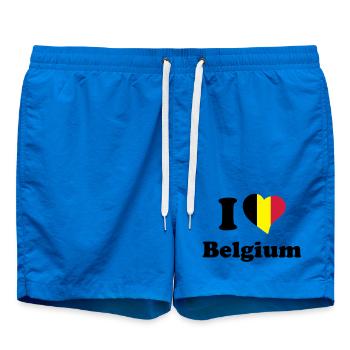 I love Belgium - J'aime la Belgique - Short de bain - cobalt blue - Devant