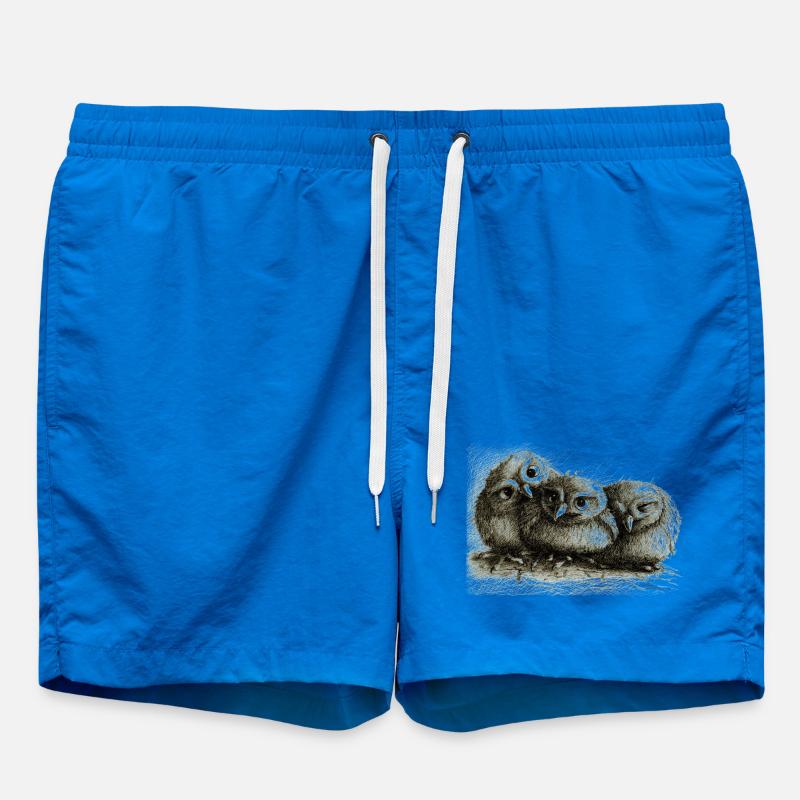 drei junge eulen - Badeshorts - Cobalt blue