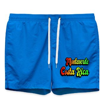 Monteverde Costa Rica rainbow design - Swim Trunks - cobalt blue - Front