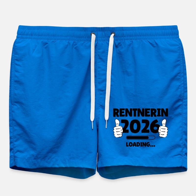 Retiree 2026 Loading Bar Design - Swim Trunks - cobalt blue