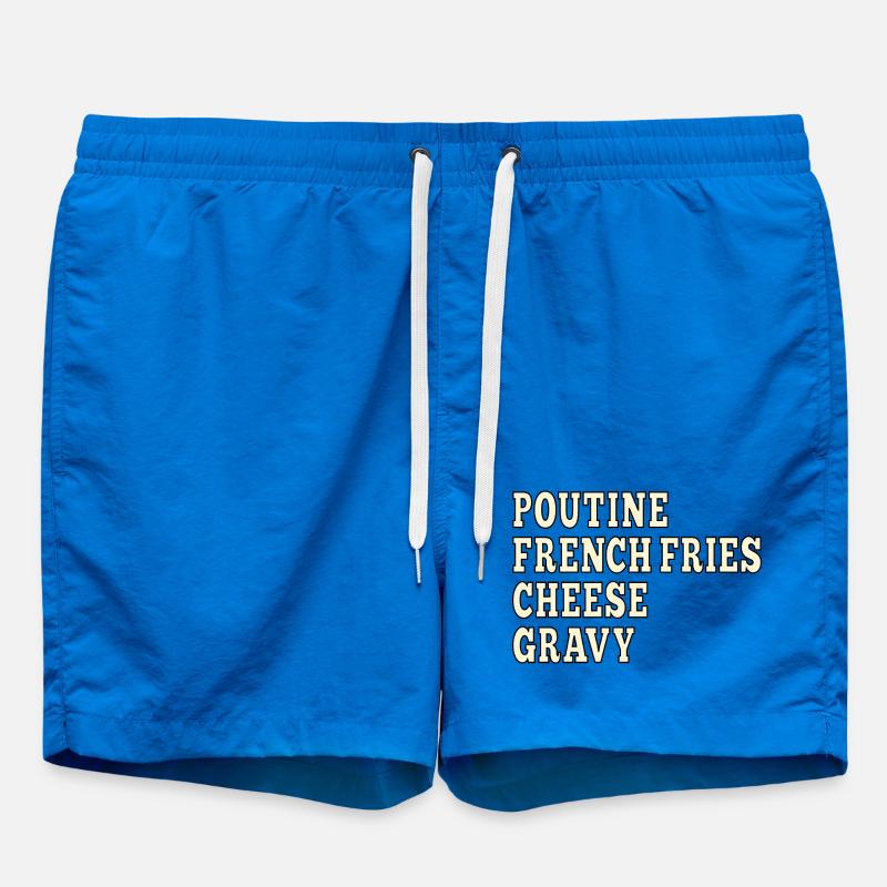 Poutine de restauration rapide canadienne - Short de bain - cobalt blue