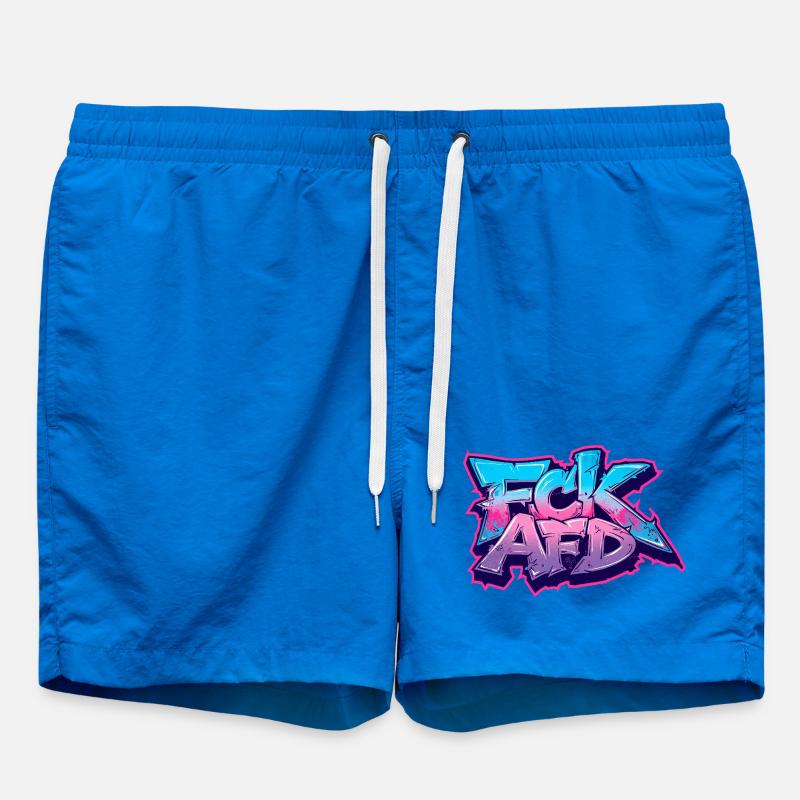 Déclaration Graffiti Antifa - Short de bain - cobalt blue