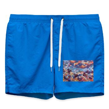 Abstraction colorée en mosaïque - Short de bain - cobalt blue - Devant