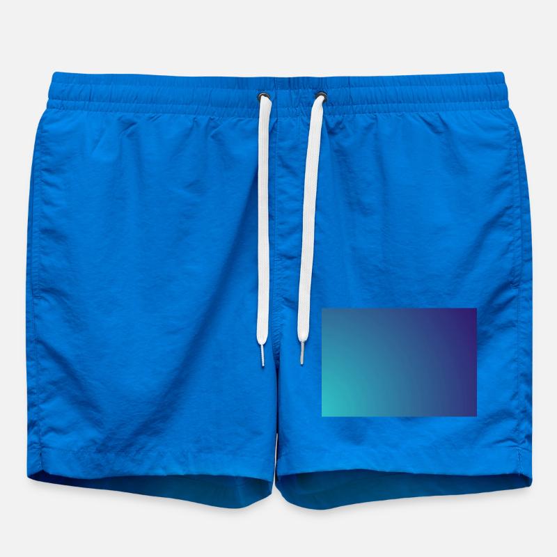Circling cyan-violet gradient - Swim Trunks - cobalt blue