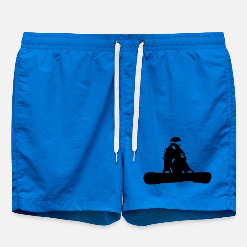 snowboard - Swim Trunks - cobalt blue