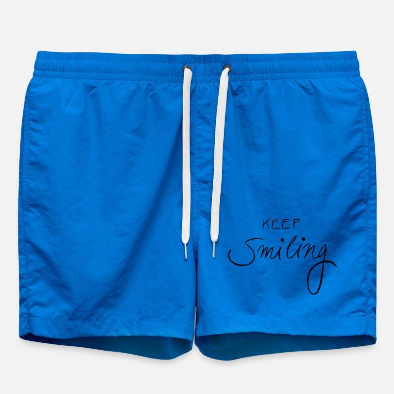keep smiling - Swim Trunks - cobalt blue