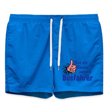 Busfahrer Bus Omnibus nur die besten (25) - Badeshorts - Cobalt blue - Vorne