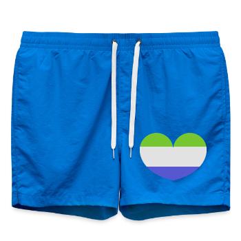 Drapeau du cœur de la Sierra Leone - Short de bain - cobalt blue - Devant