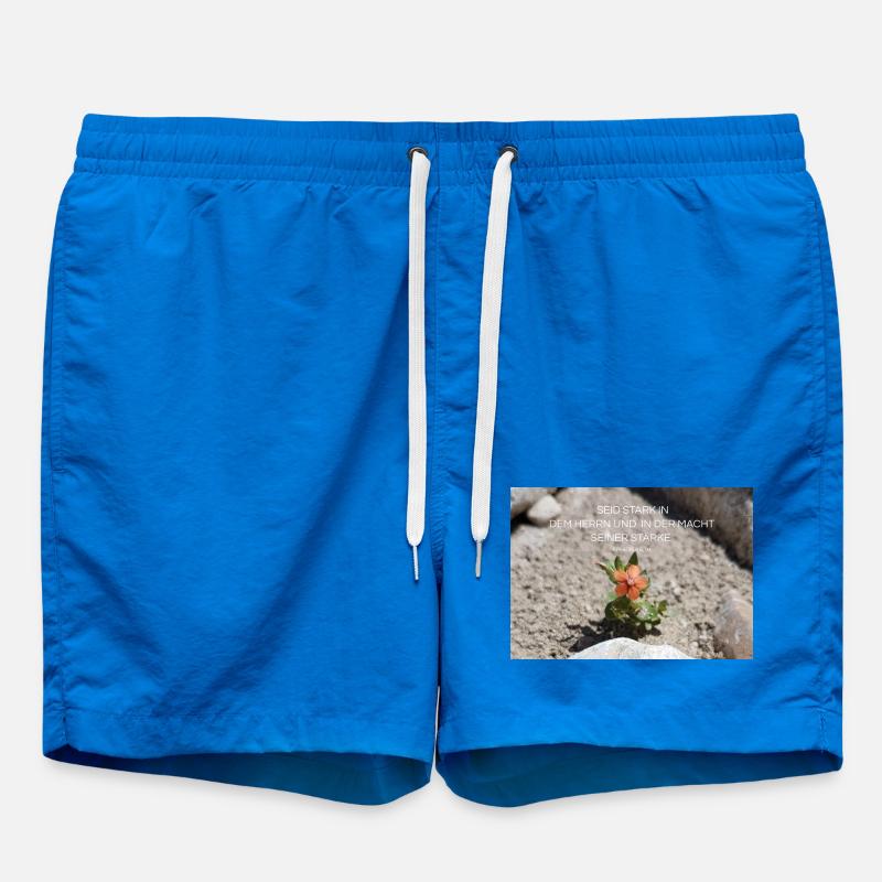 Kraft durch Glauben Blume der Stärke - Badeshorts - Cobalt blue