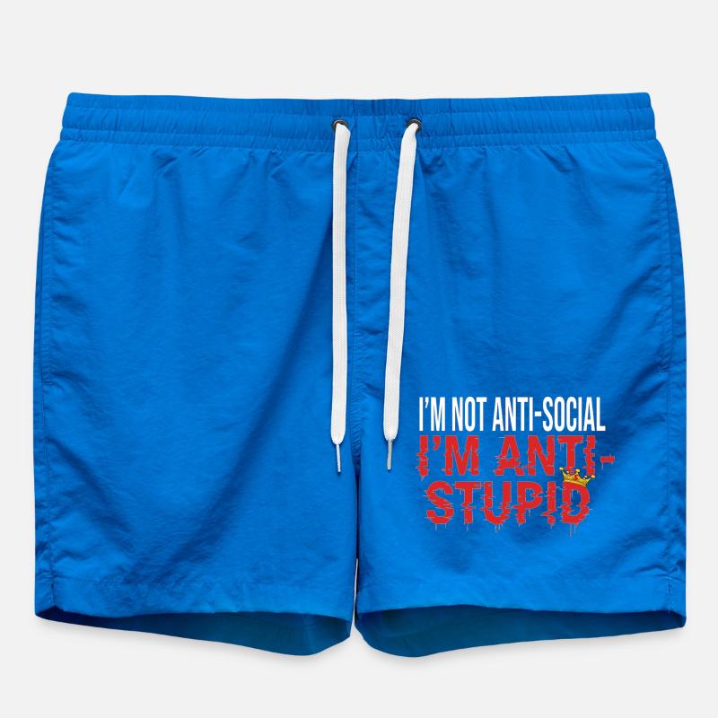 PAS ANTISOCIAL - Short de bain - cobalt blue