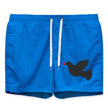Friedenstaube Friede Freiheit - Badeshorts - Cobalt blue - Vorne