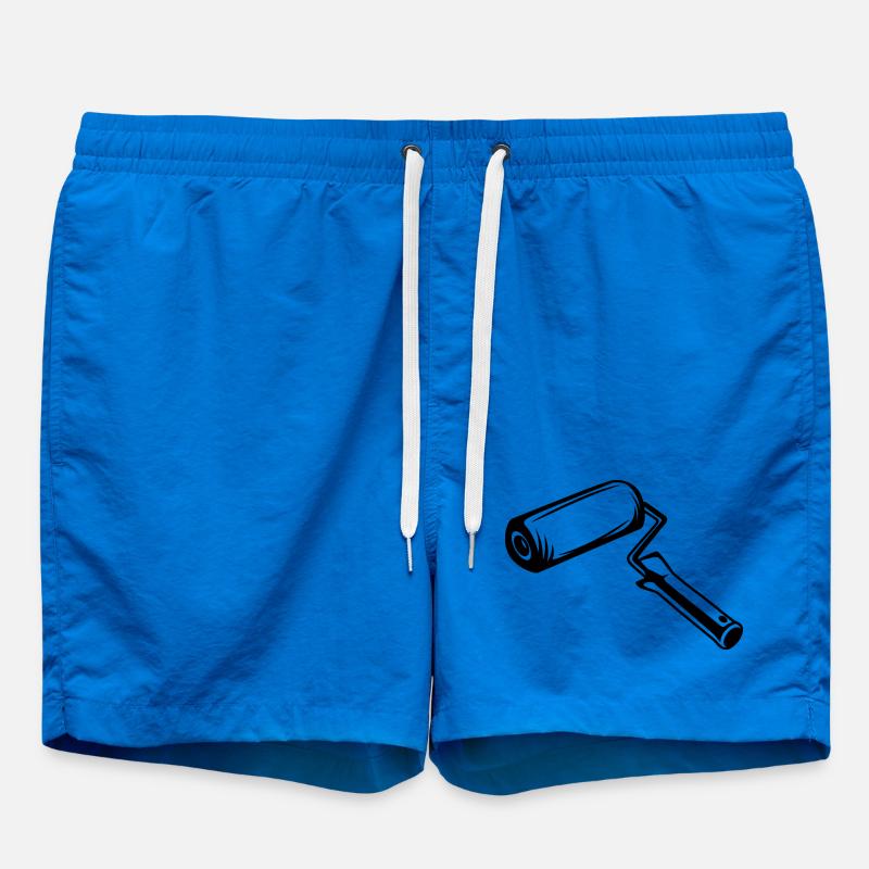 Painter's Roll Drawing - Swim Trunks - cobalt blue