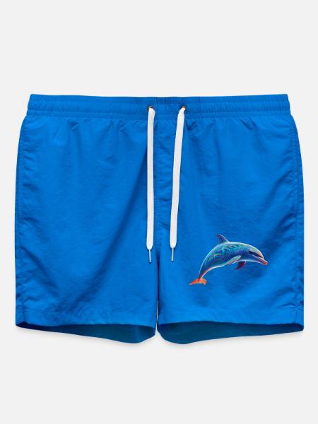 Neon Delphin - Badeshorts - Cobalt blue